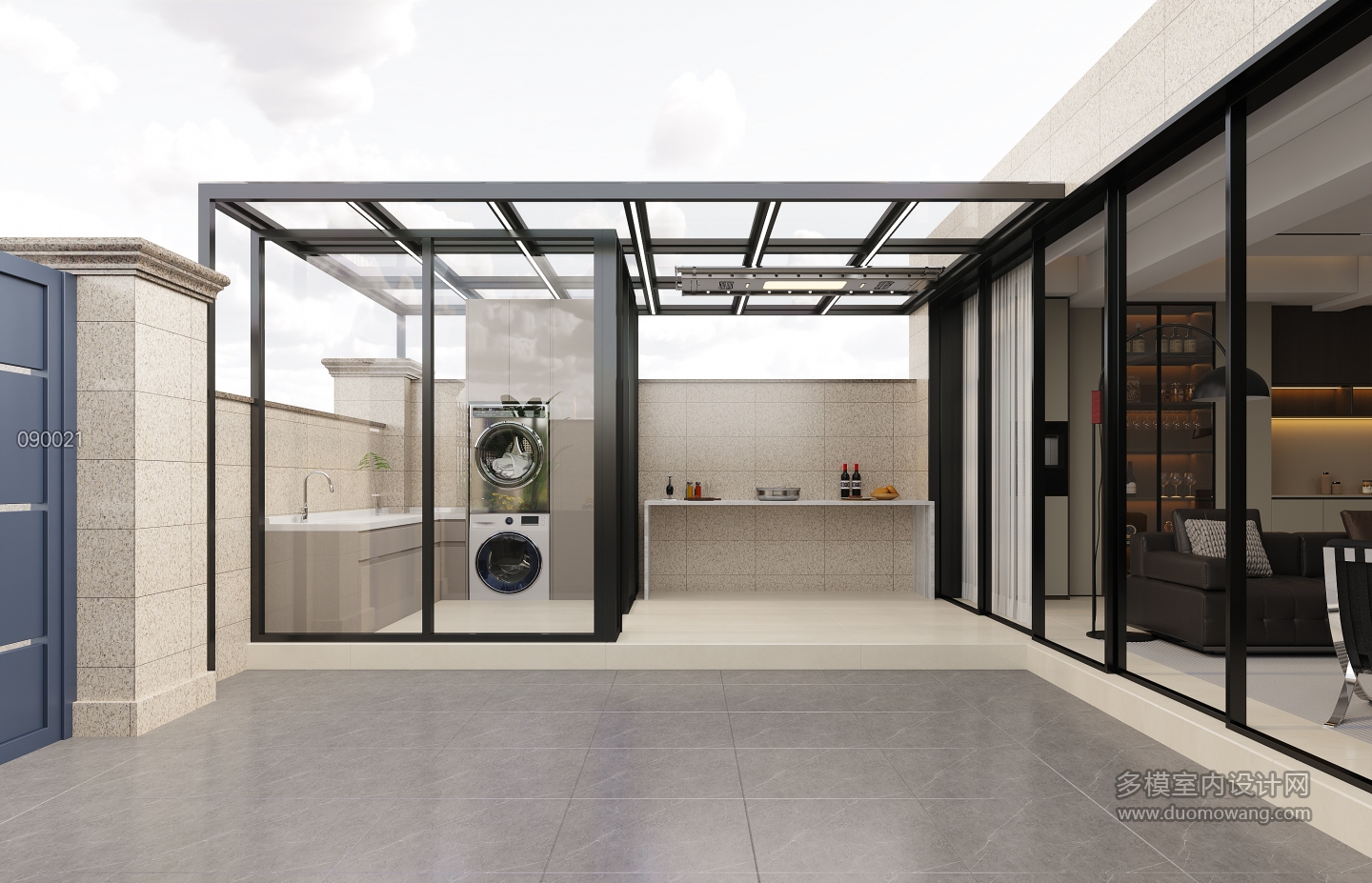 现代阳光房静态