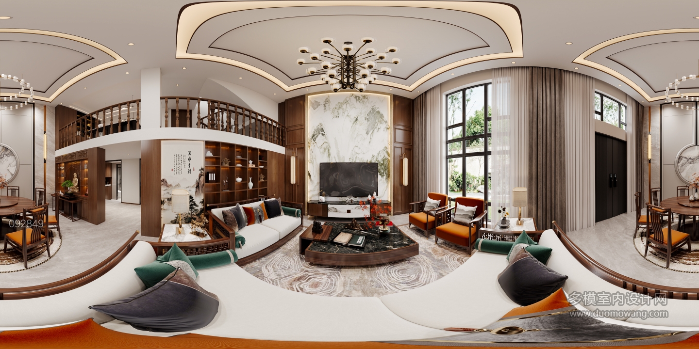 新中式客餐厅全景