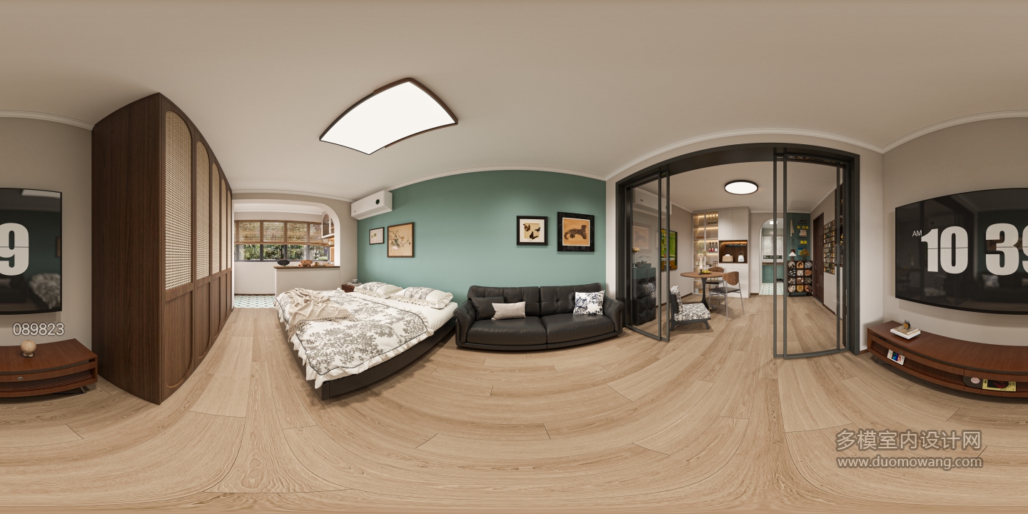 法式客厅卧室 360