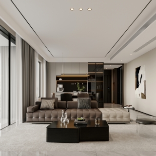 现代意式沙发墙