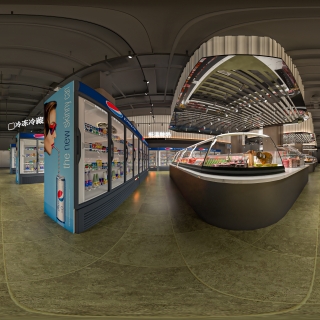 现代百货超市全景3