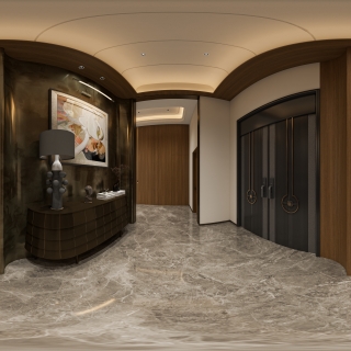 现代地下室门厅 360