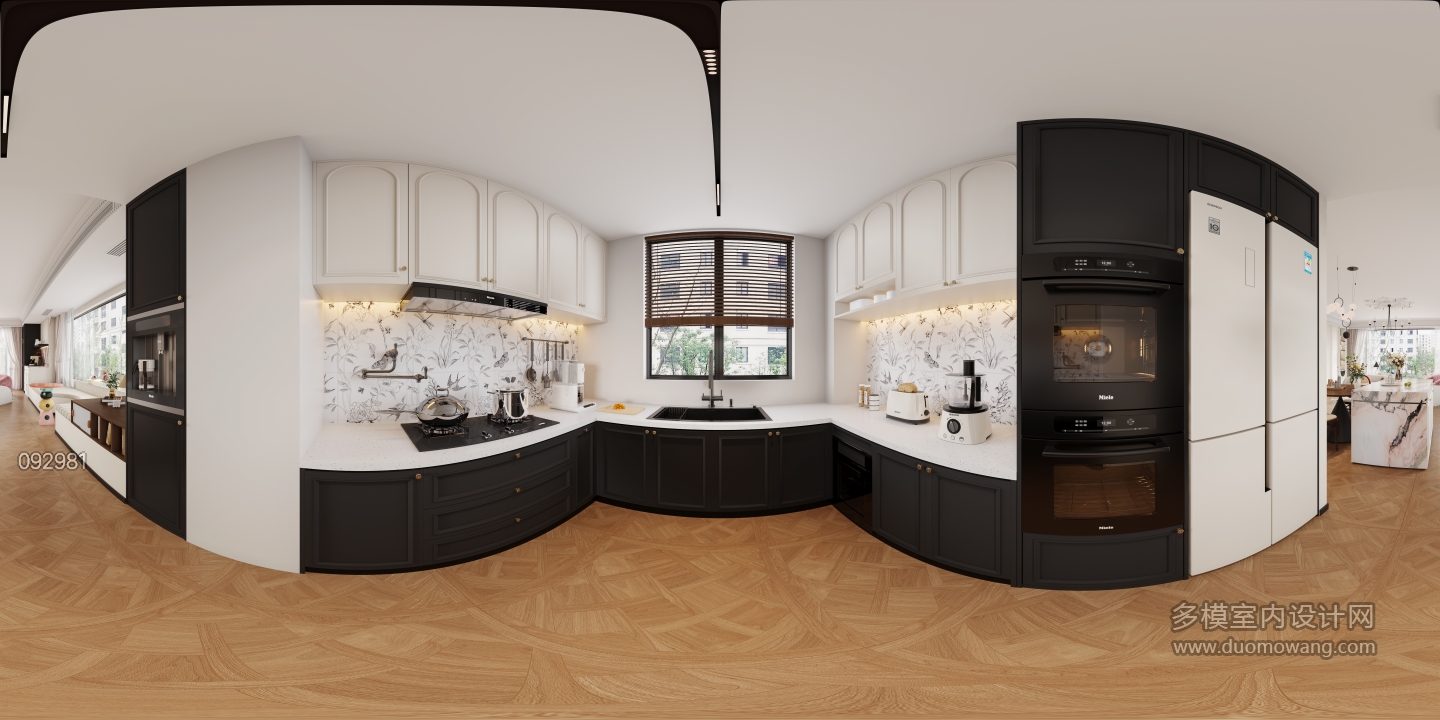 4法式中古风厨房全景