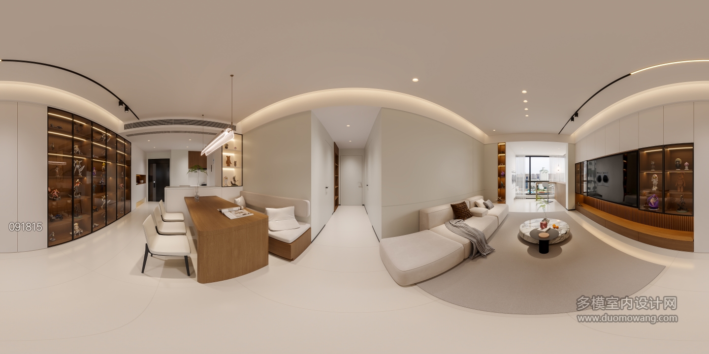 现代客餐厅全景