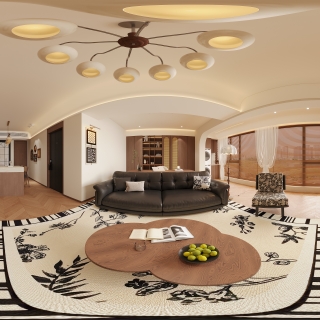 中古风客餐厅全景