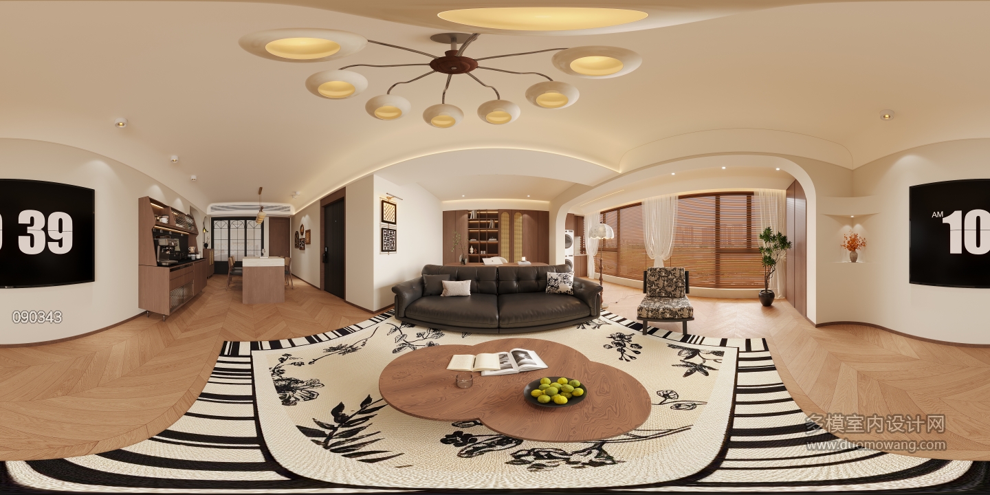 中古风客餐厅全景