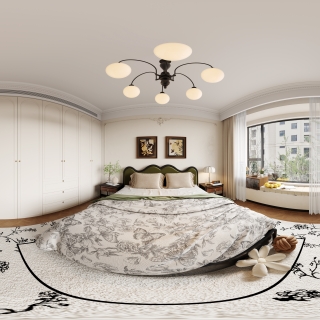 11法式中古风主卧全景