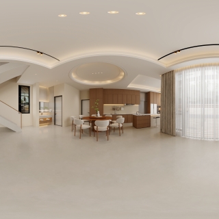 新中式客餐厅全景