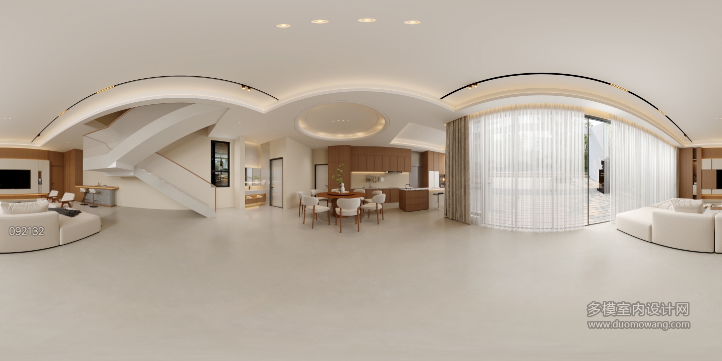 新中式客餐厅全景