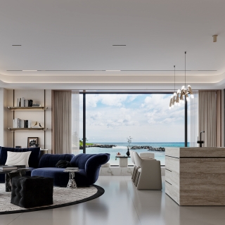 现代沙发背景特写