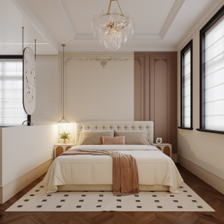 法式-二层卧室1特写