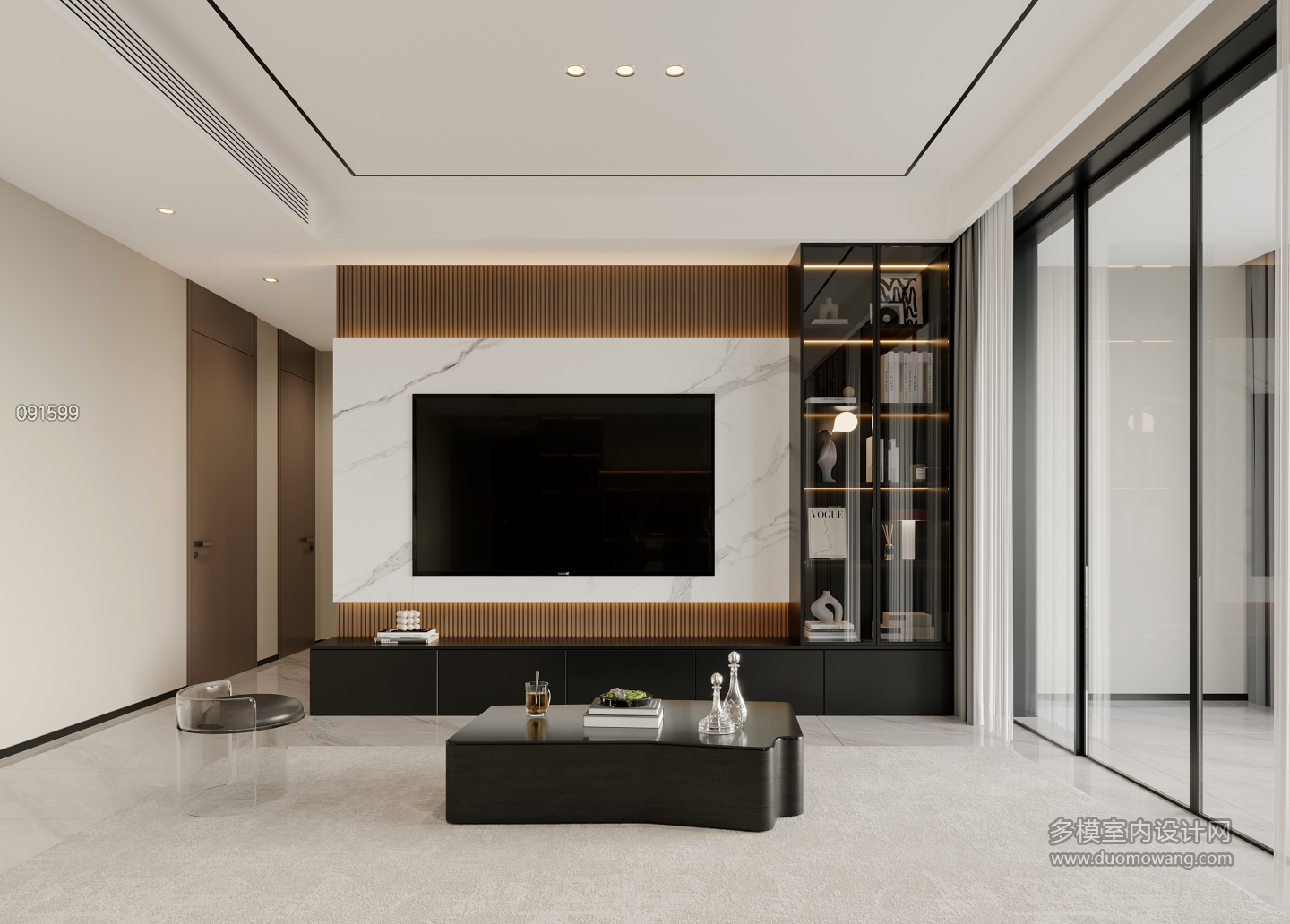 现代意式电视墙