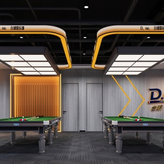 现代台球室大厅静态b (1)
