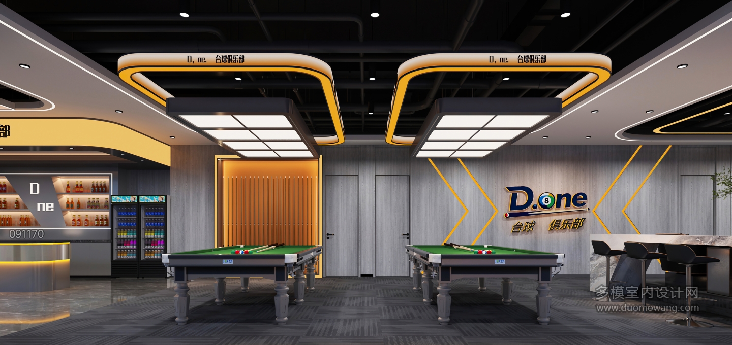 现代台球室大厅静态b (1)