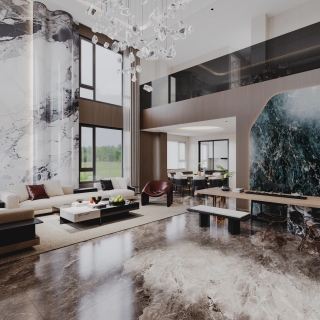 现代客餐厅特写 (2)