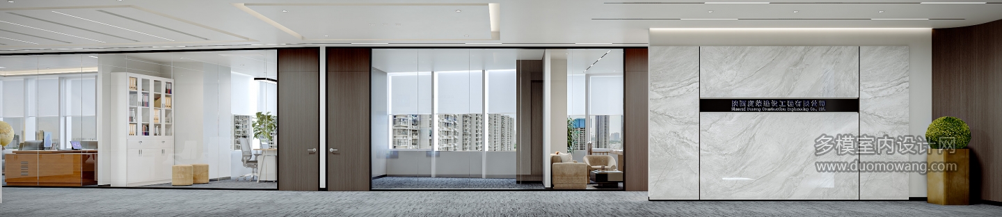 现代办公背景墙静态