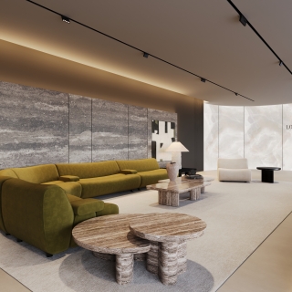 现代展厅单张三