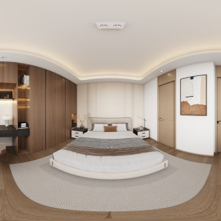 新中式3楼卧室1全景