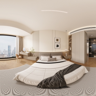 现代主卧-全景