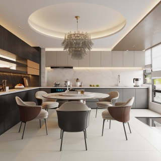 新中式1楼餐厅静态