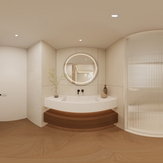 原木奶油主卧干区