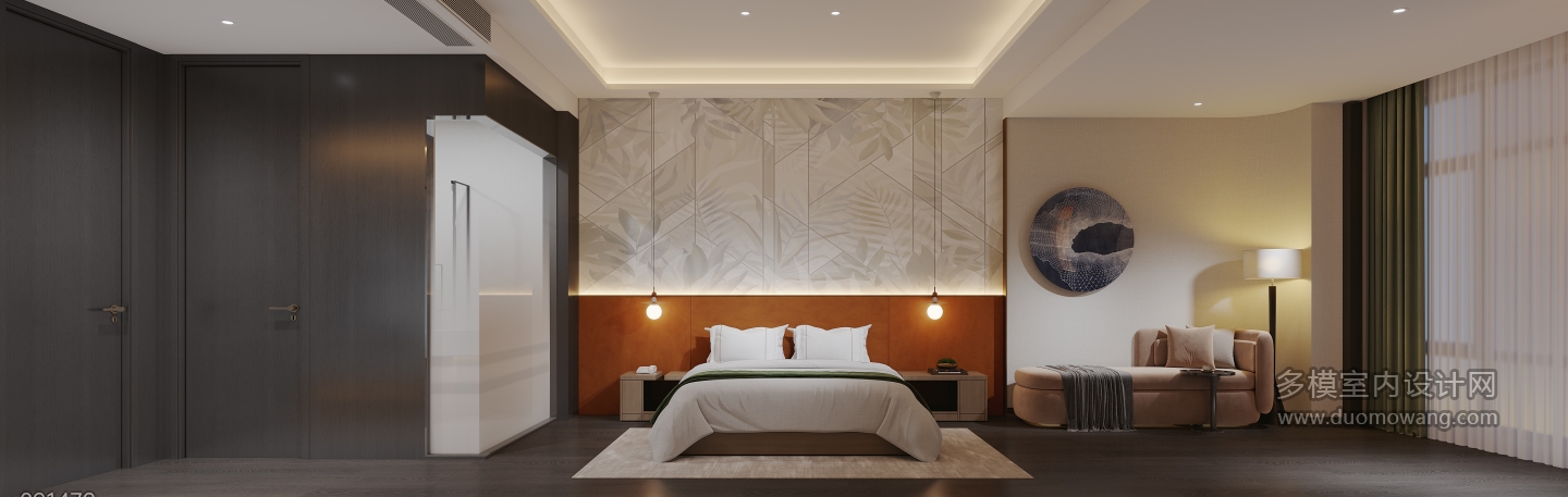 现代酒店客房一