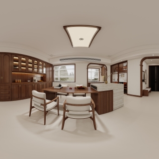 新中式-客餐厅全景