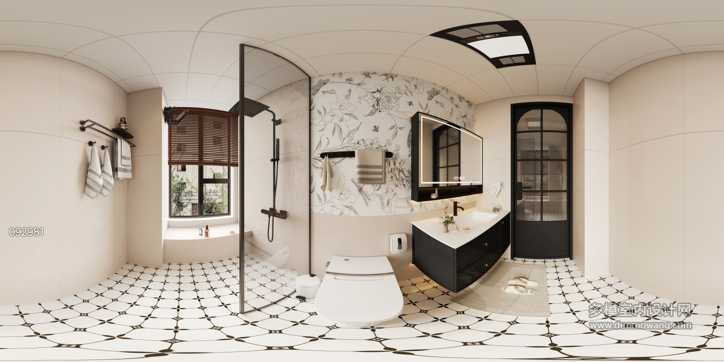 14法式中古风主卫全景