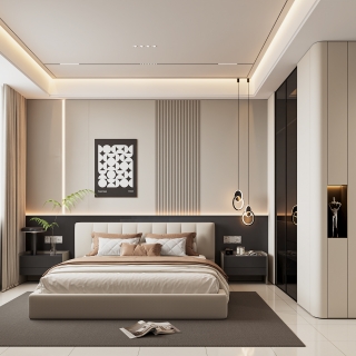 现代办公室卧室