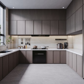 新中式1楼_厨房静态