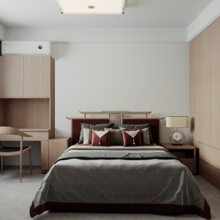 新中式三层卧室静态-1