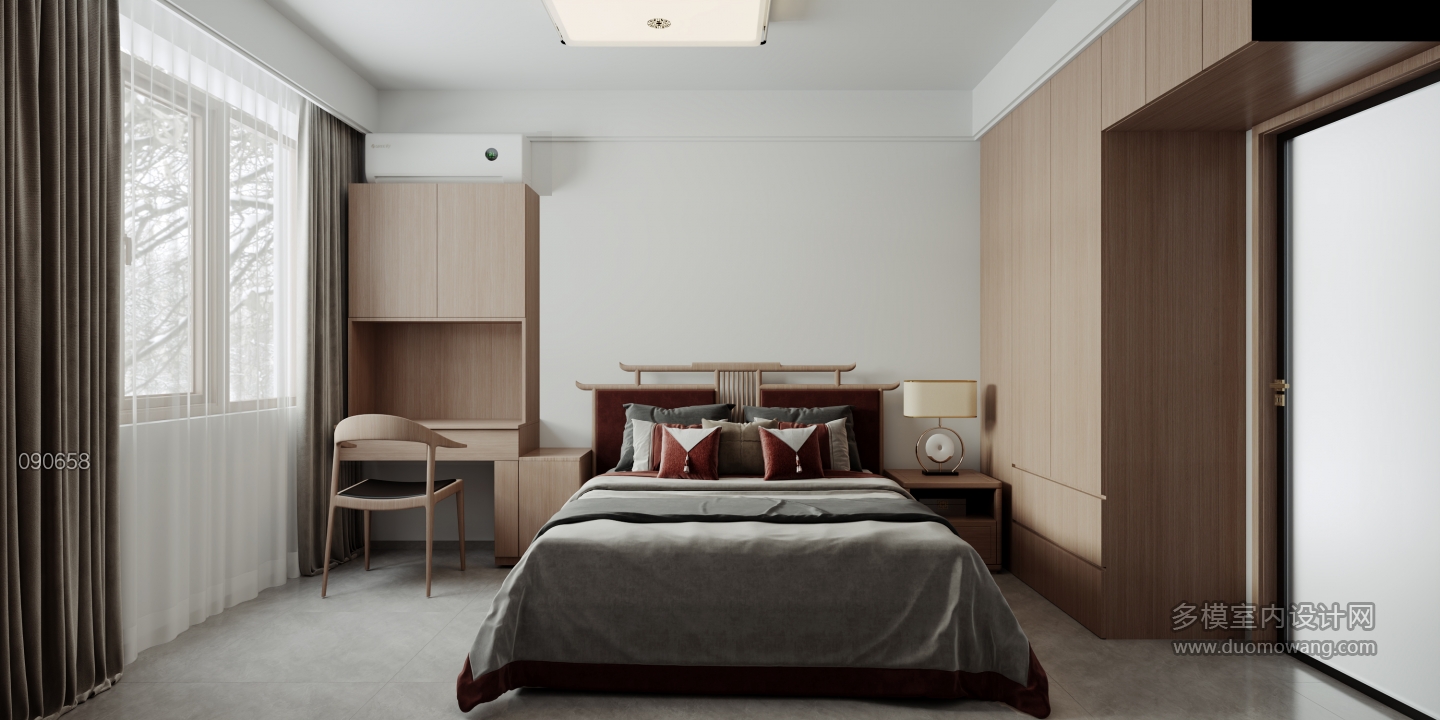 新中式三层卧室静态-1