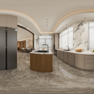 现代一楼厨房 360