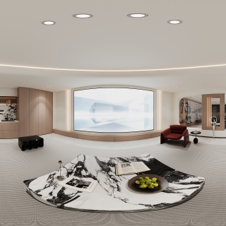 负二影音室全景