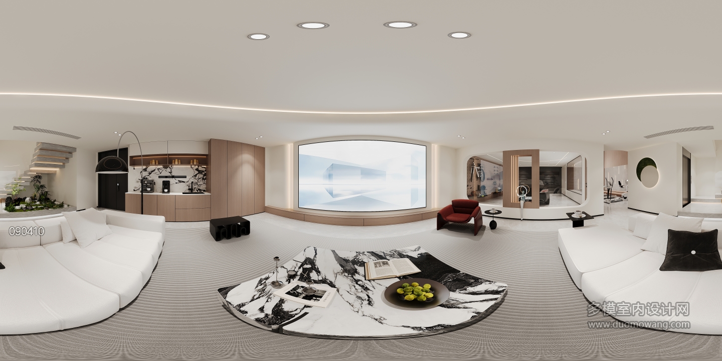 负二影音室全景