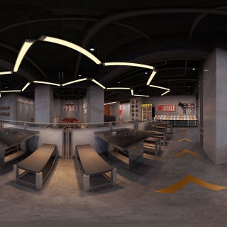 工业风火锅店用餐区2 (1)