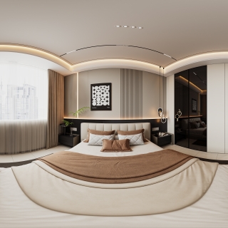 现代办公室卧室