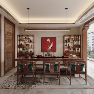 新中式茶室单张