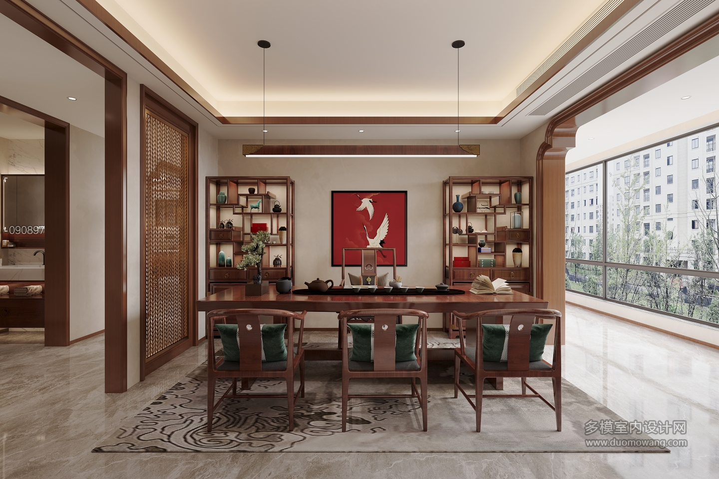 新中式茶室单张