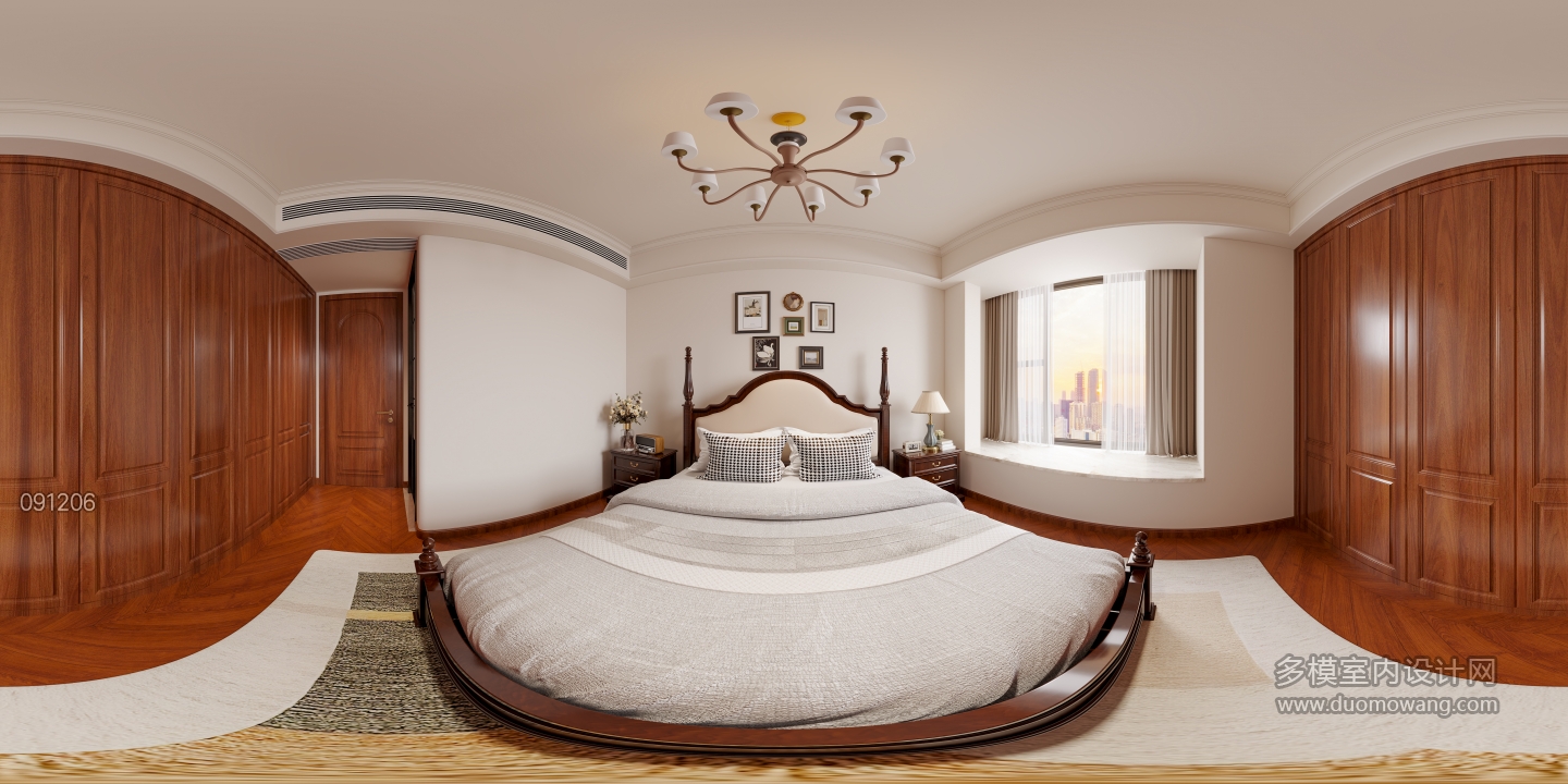 美式主卧全景