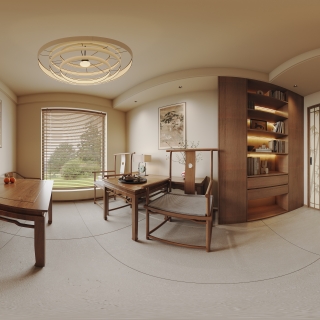 04-平面施工图-滨湖一号_recover_全景书房