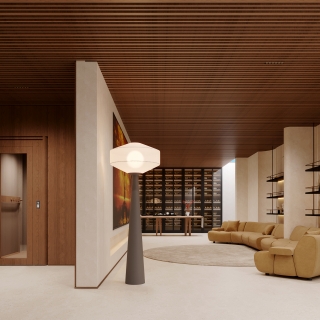 现代地下室客厅1