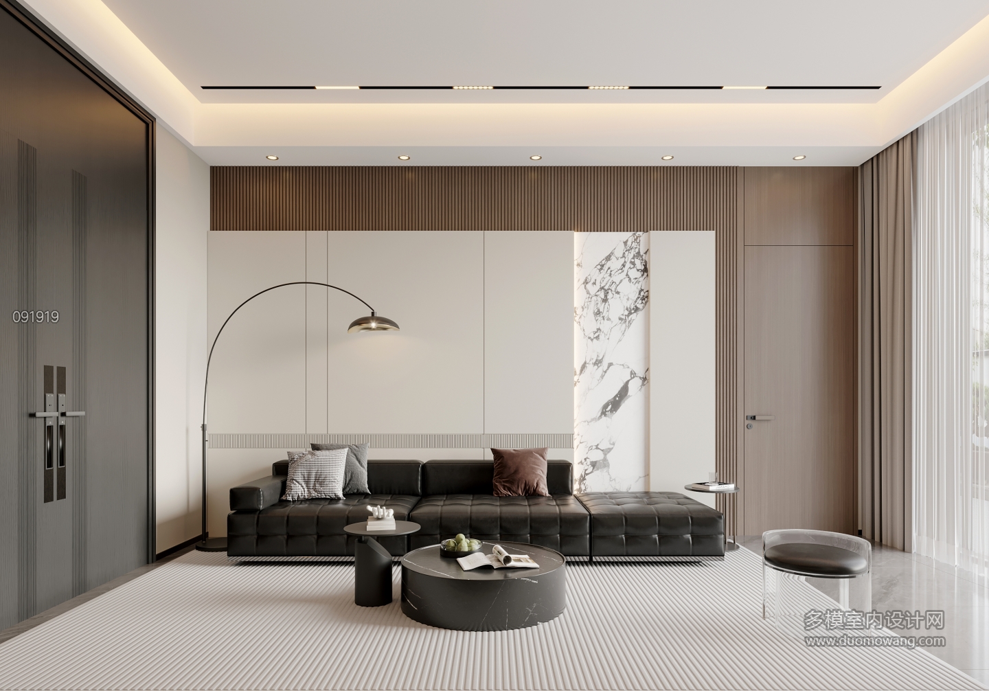 现代一层沙发墙