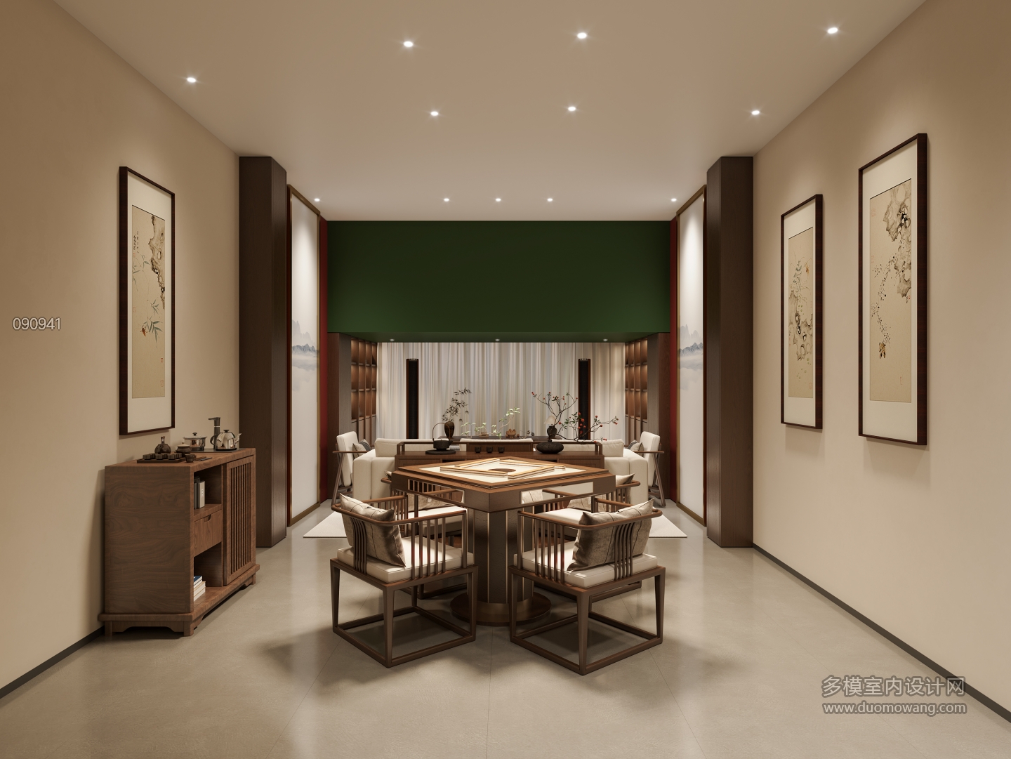 新中式会所二楼