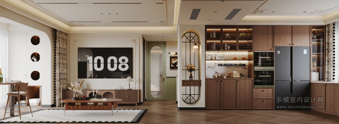 法式复古客餐厅特写