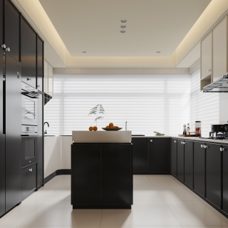 现代轻法一层厨房