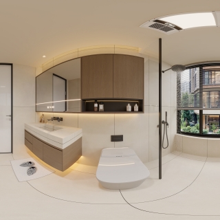 中古二楼卫生间全景