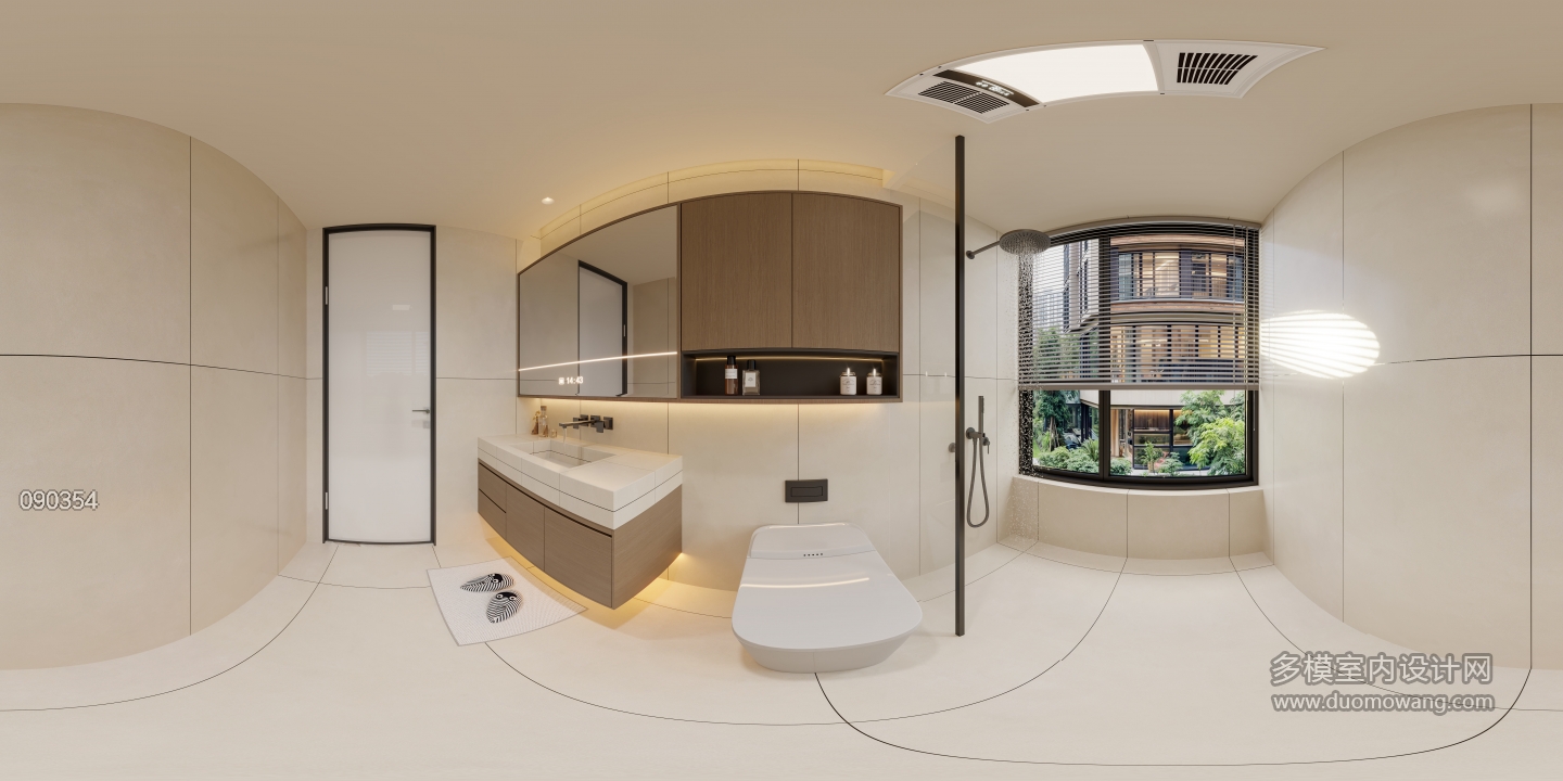 中古二楼卫生间全景