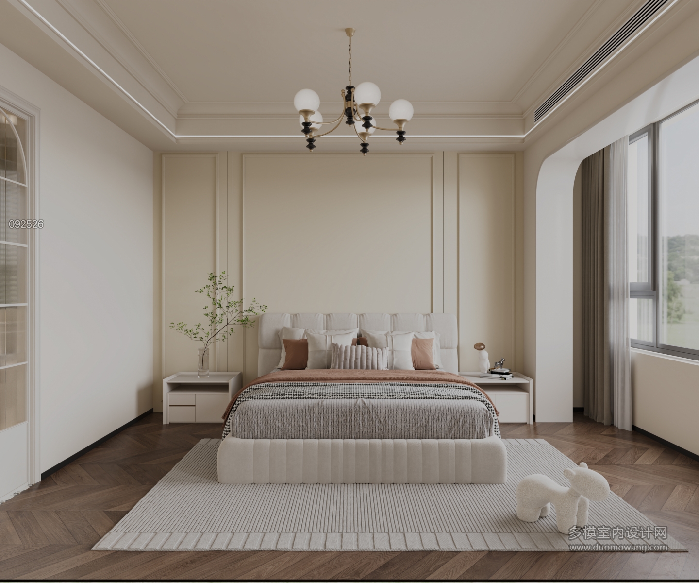 法式二楼主卧 (2)