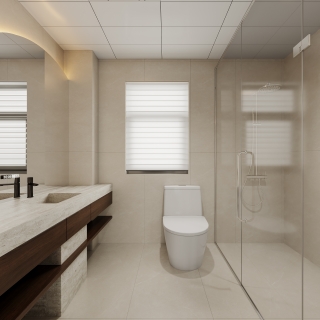 现代中古一层主卧卫生间